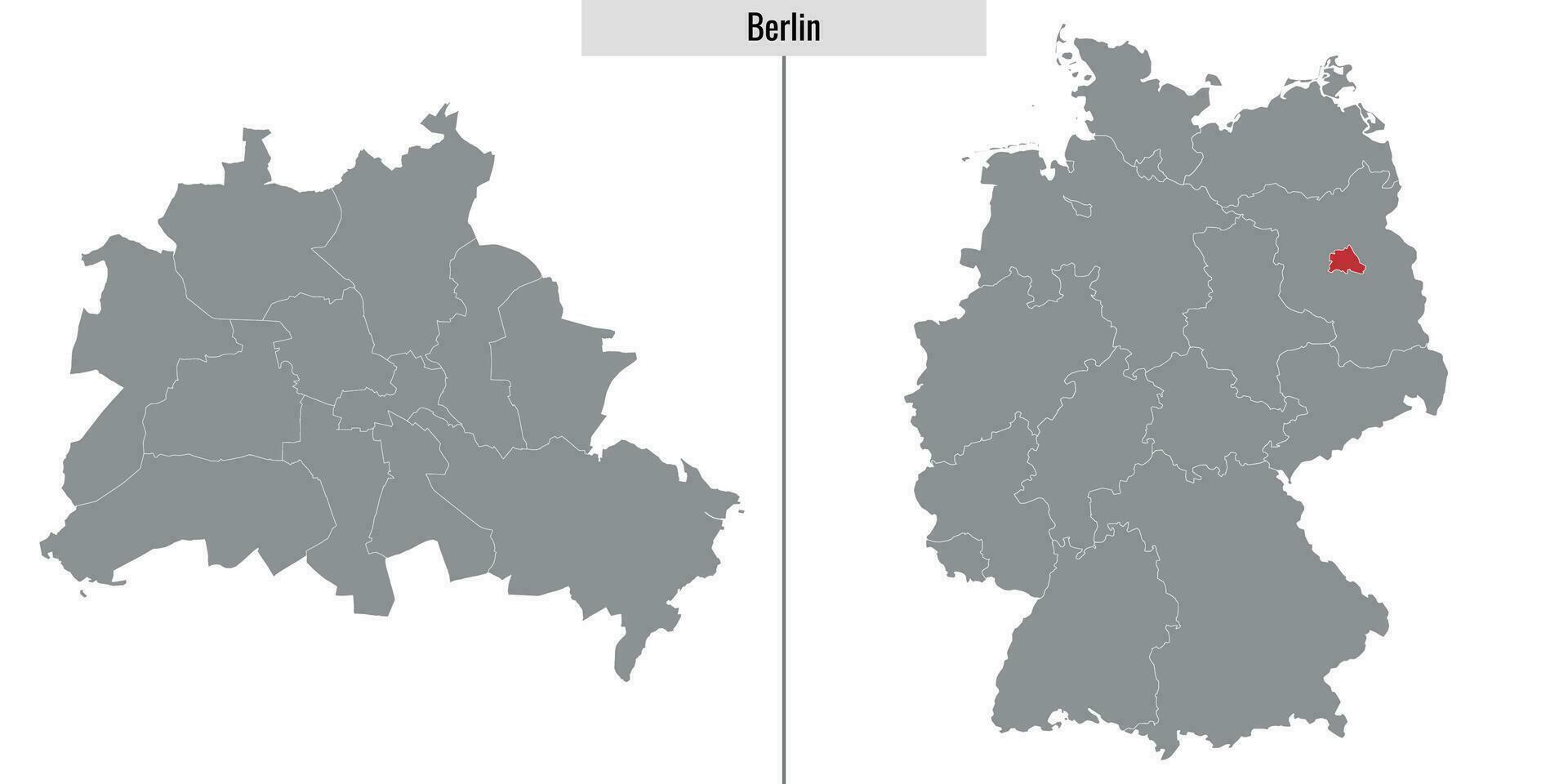 carte de Berlin vecteur