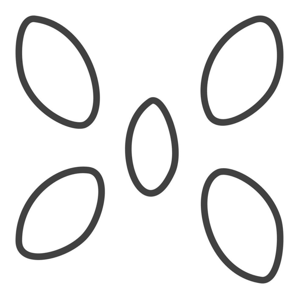 coccobacille vecteur concept contour minimal icône ou signe