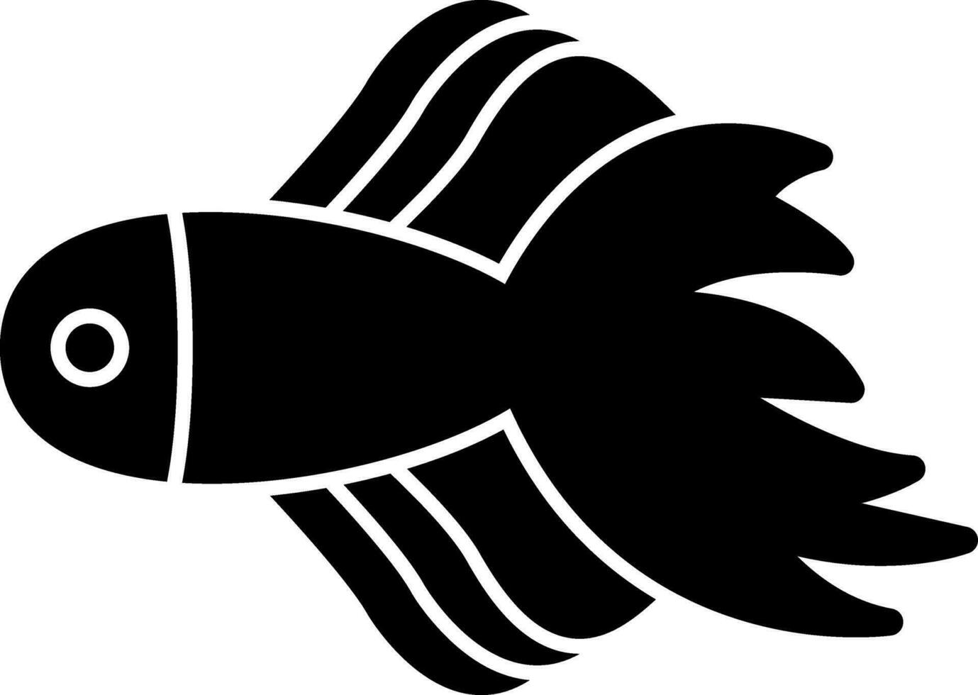 betta poisson vecteur icône conception
