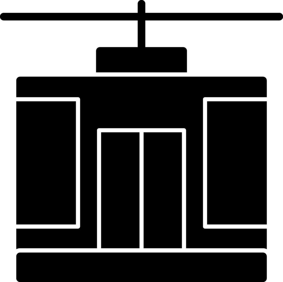 conception d'icône de vecteur de téléphérique