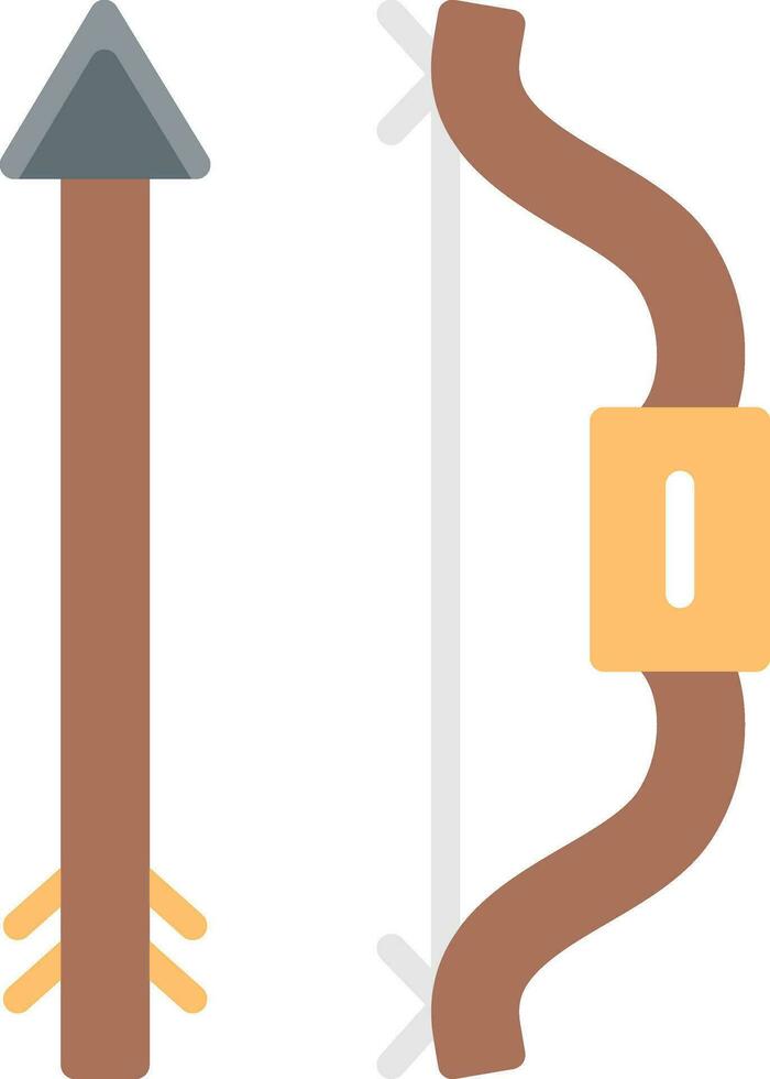 conception d'icône vectorielle arc et flèche vecteur