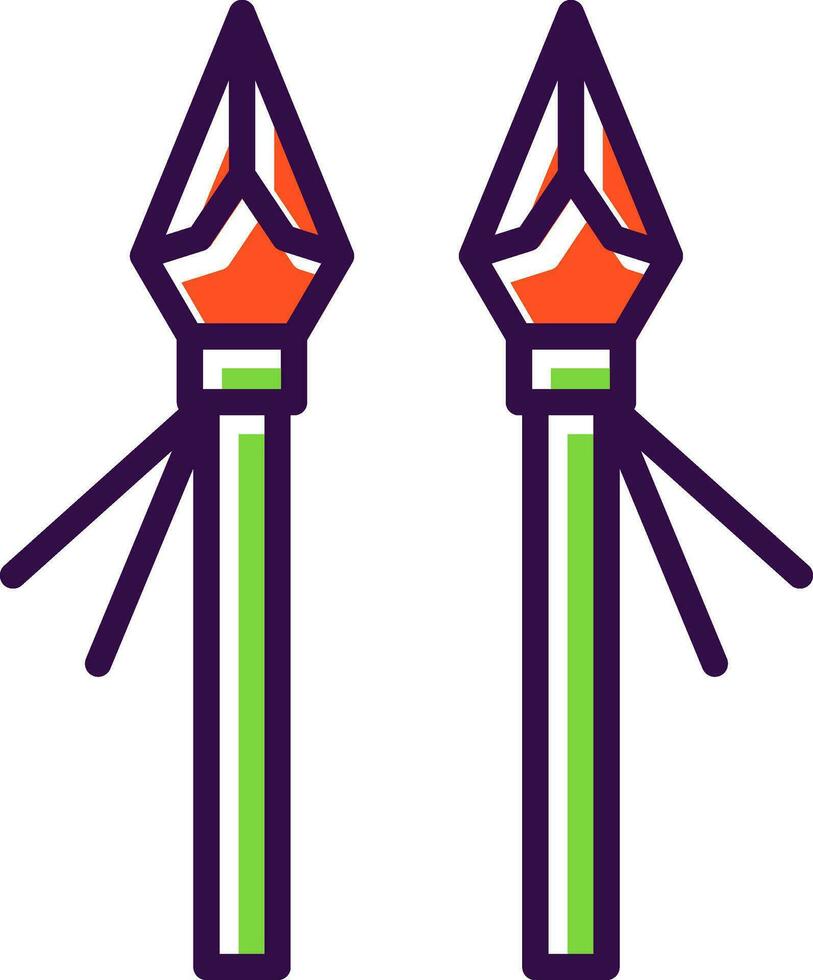 conception d'icône de vecteur de lance