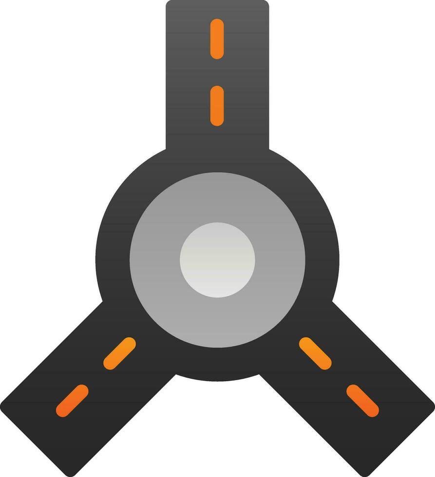 conception d'icône de vecteur de rond-point