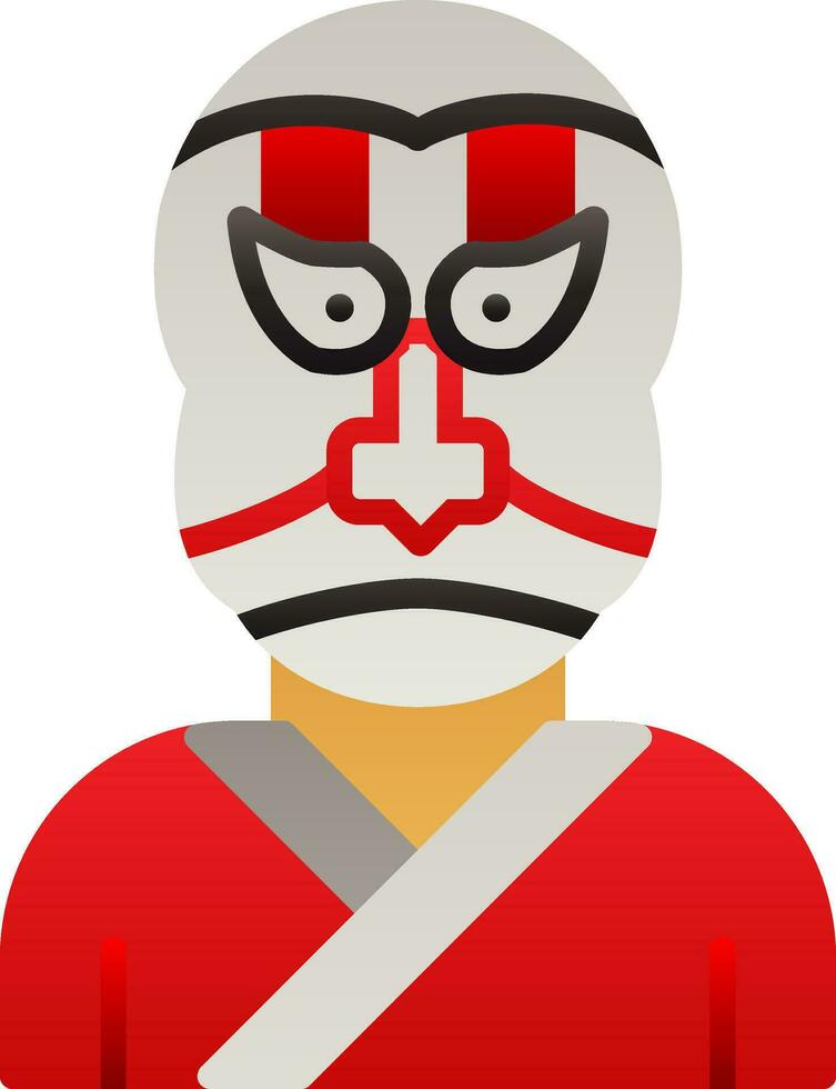 kabuki vecteur icône conception