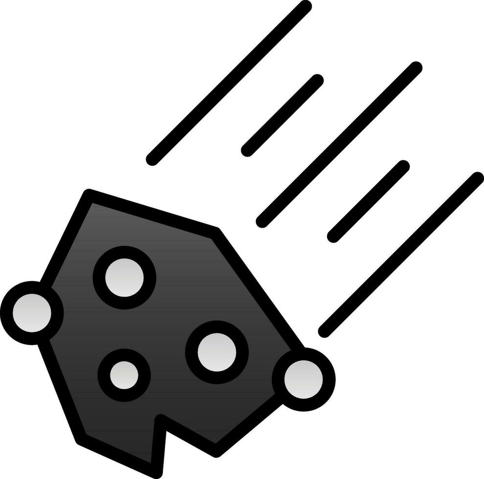 conception d'icône vecteur météorite