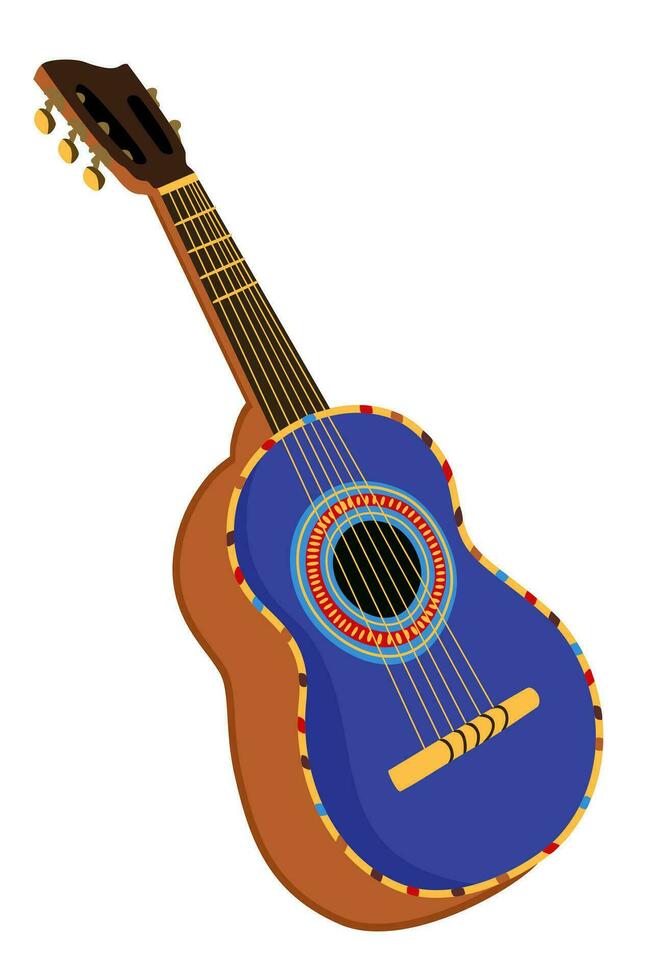 guitare. vecteur isolé illustration avec musicien instrument