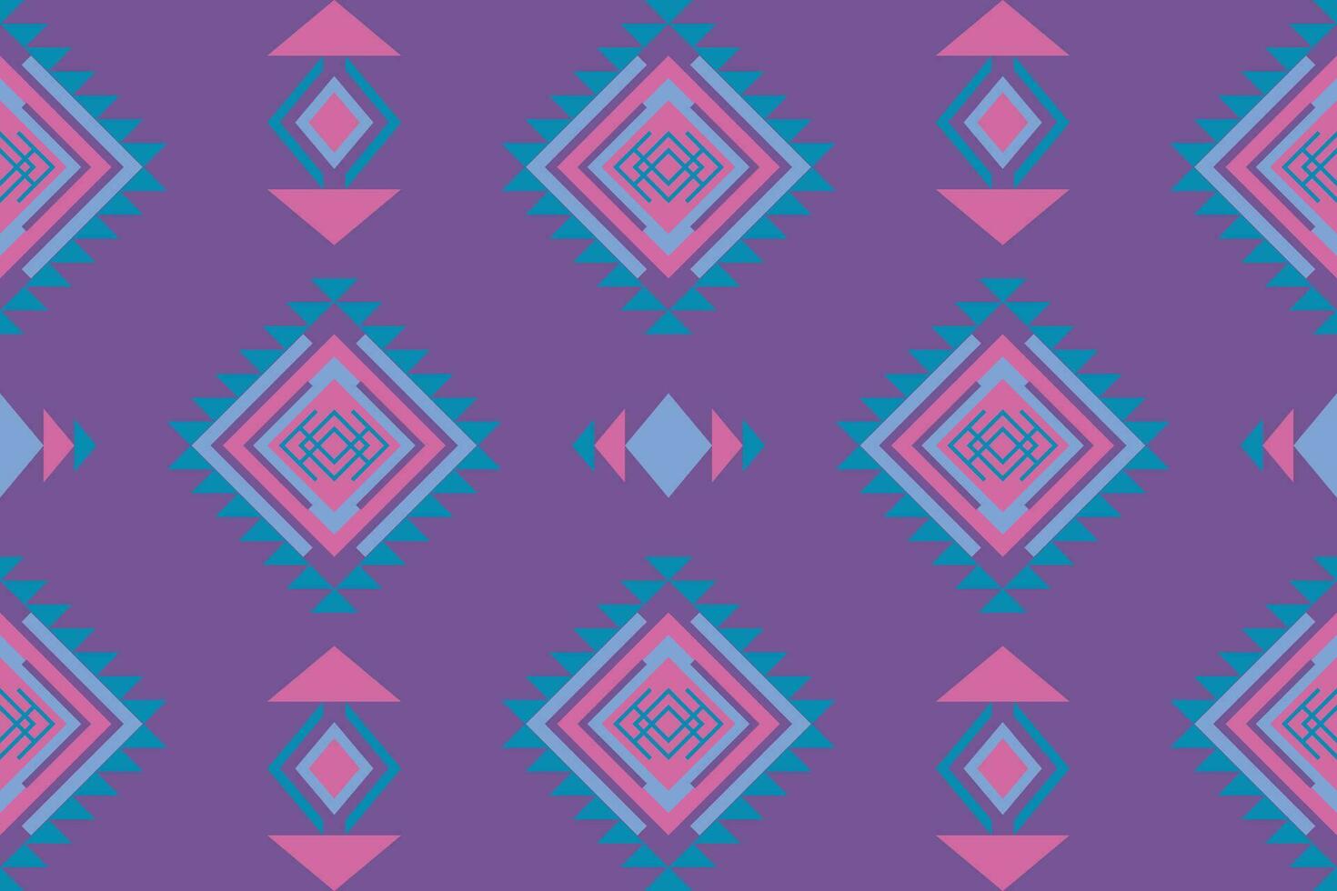 ethnique abstrait ikat.sans couture modèle dans tribal.aztèque géométrique modèle pour vibrant couleur.coloré géométrique broderie pour textiles, tissu, vêtements, arrière-plan, batik, tricots, mode vecteur