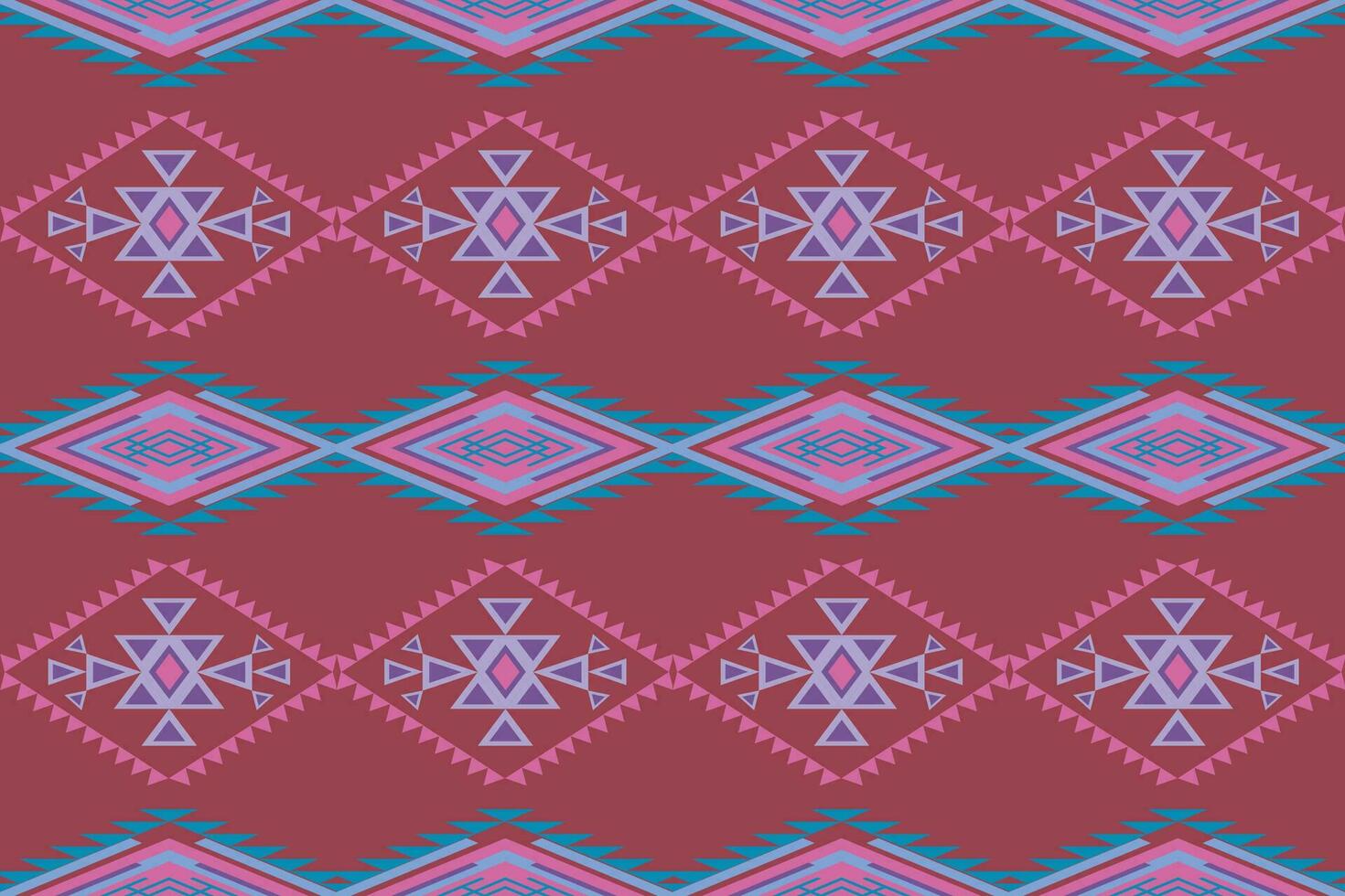 ethnique abstrait ikat sans couture modèle dans tissu.tribal Indien et maxican style. conception pour arrière-plan, fond d'écran, illustration, tissu, vêtements, tapis, textile, batique, broderie. vecteur