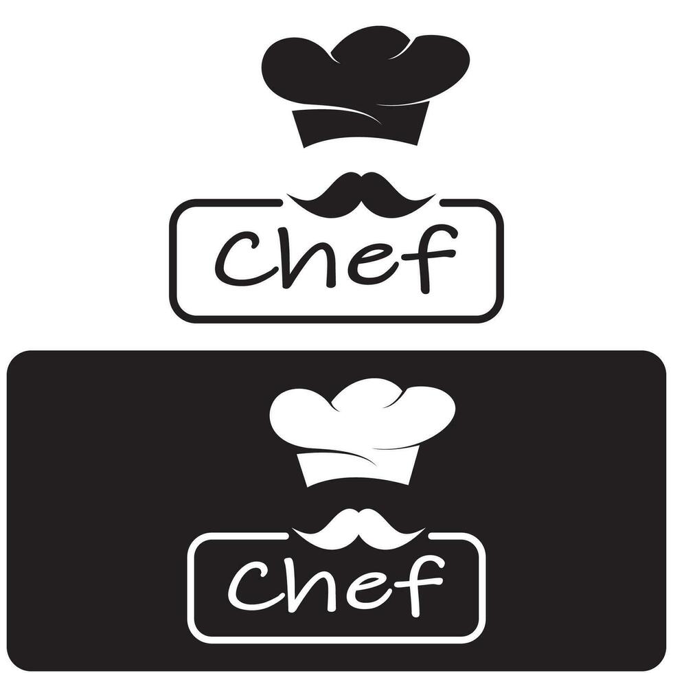 professionnel logo chef ou cuisine chef chapeau.pour entreprise, maison cuisiner, et restaurant chef.boulangerie, vecteur