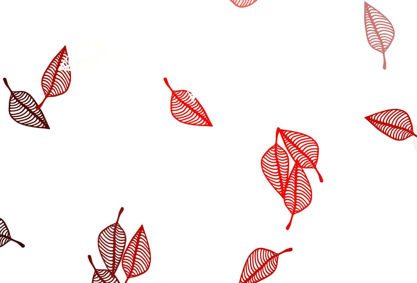 toile de fond doodle vecteur rouge clair.