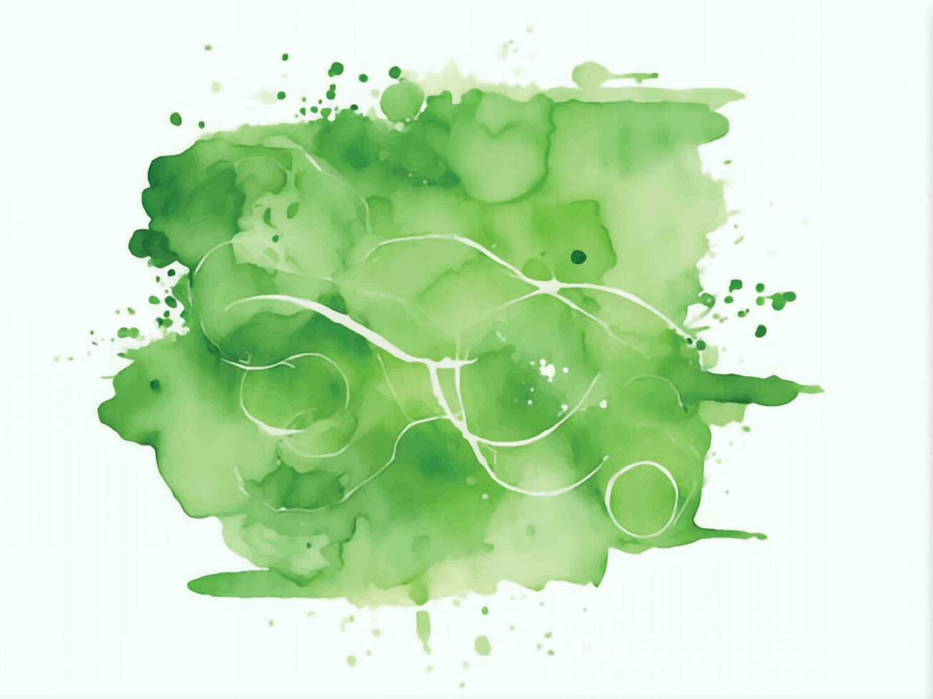 fond aquarelle vert vecteur