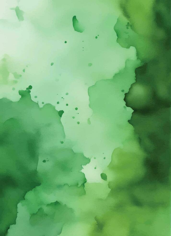 fond aquarelle vert vecteur