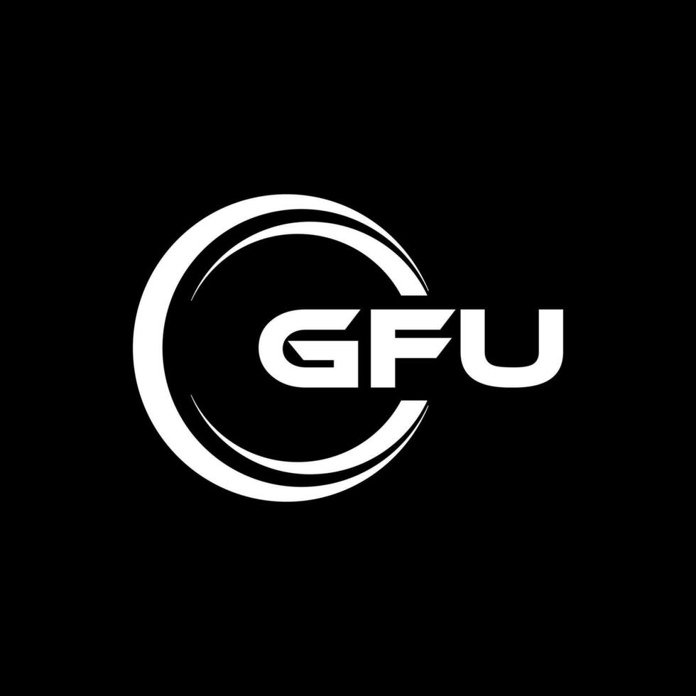 gfu logo conception, inspiration pour une unique identité. moderne élégance et Créatif conception. filigrane votre Succès avec le frappant cette logo. vecteur