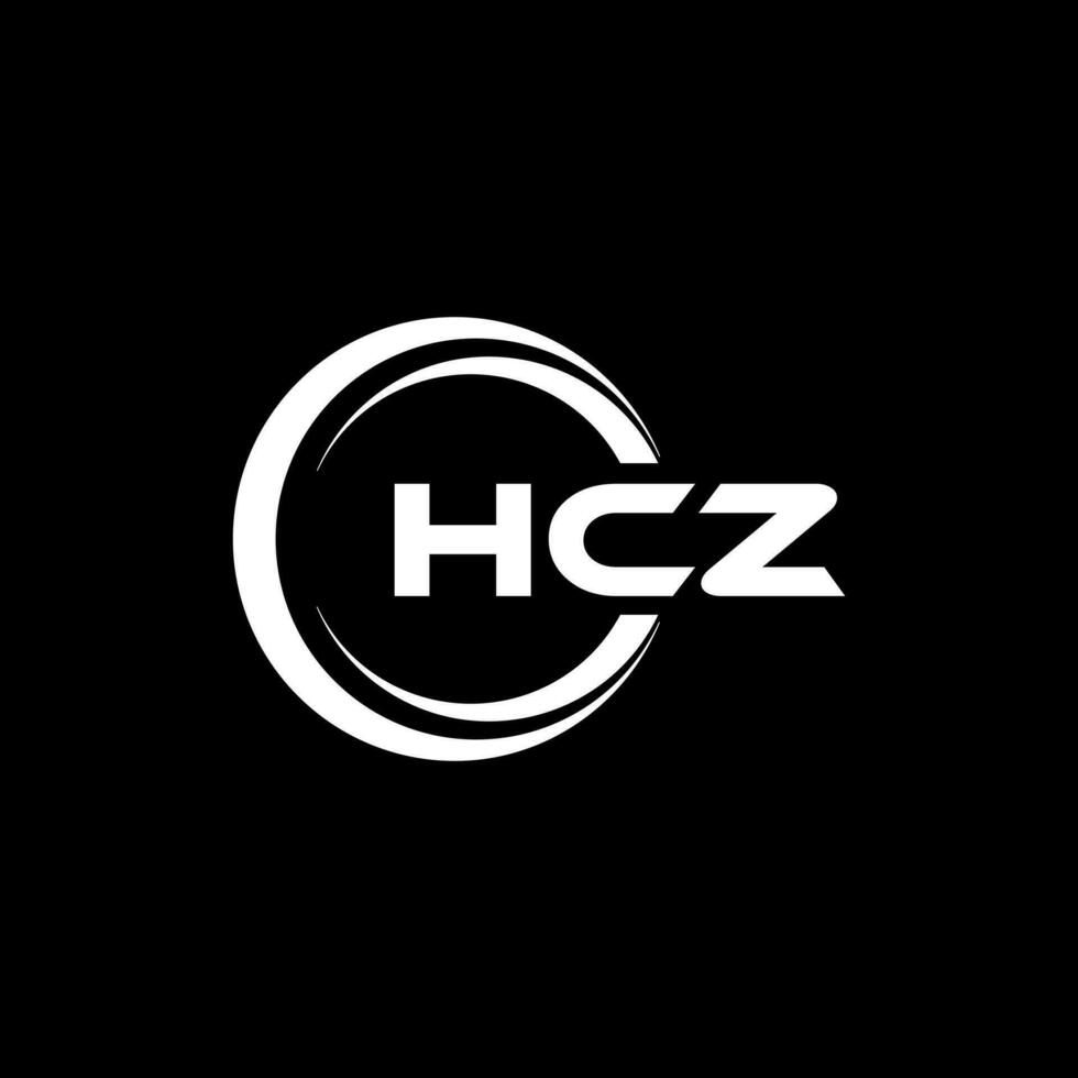 hcz lettre logo conception, inspiration pour une unique identité. moderne élégance et Créatif conception. filigrane votre Succès avec le frappant cette logo. vecteur