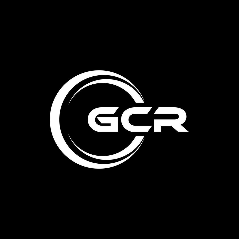GCR logo conception, inspiration pour une unique identité. moderne élégance et Créatif conception. filigrane votre Succès avec le frappant cette logo. vecteur