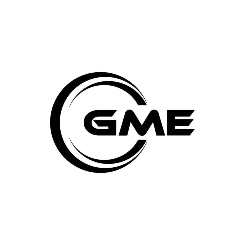 gme logo conception, inspiration pour une unique identité. moderne élégance et Créatif conception. filigrane votre Succès avec le frappant cette logo. vecteur