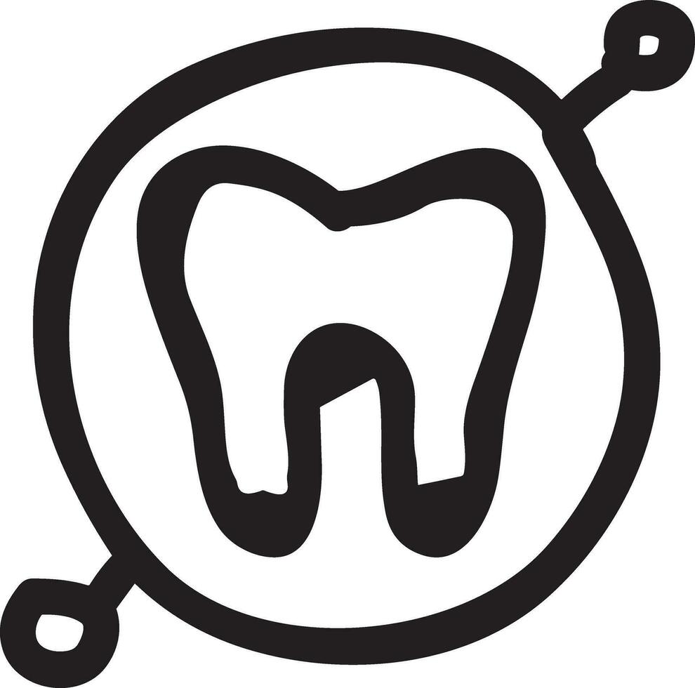 dent dentiste icône symbole image vecteur. illustration de le dentaire médicament symbole conception graphique image vecteur