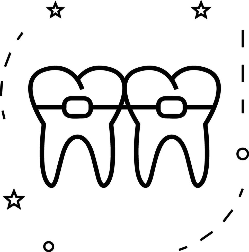 dent dentiste icône symbole image vecteur. illustration de le dentaire médicament symbole conception graphique image vecteur