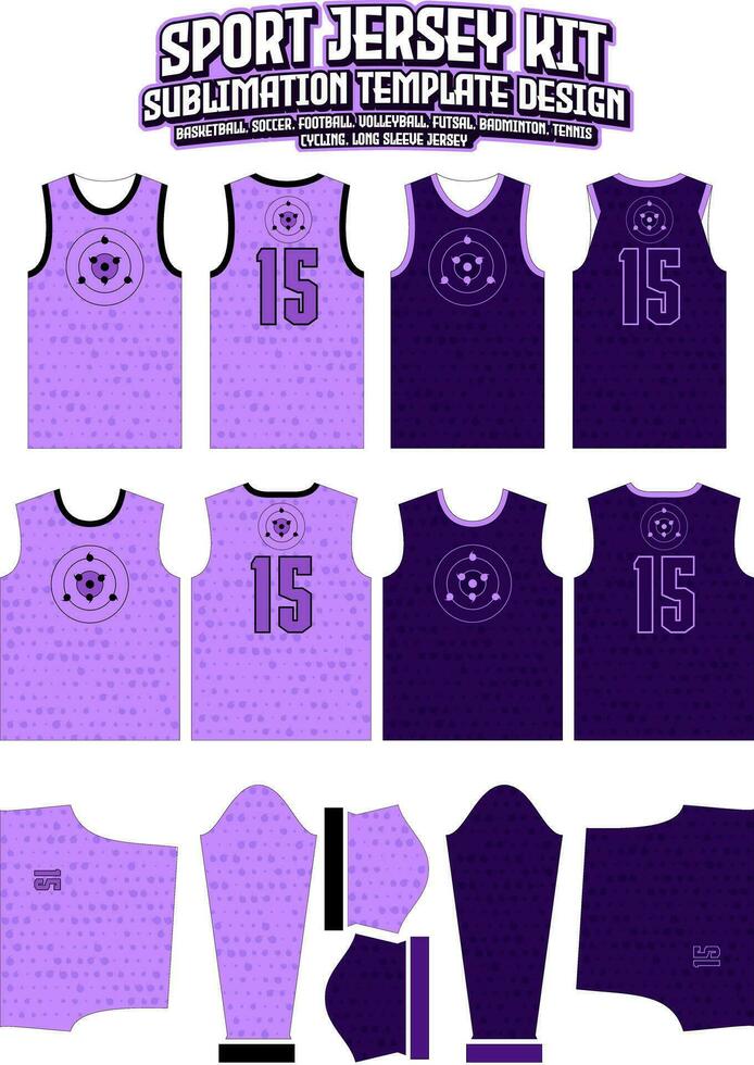 violet tomoe rinnegan Jersey conception tenue de sport disposition modèle vecteur