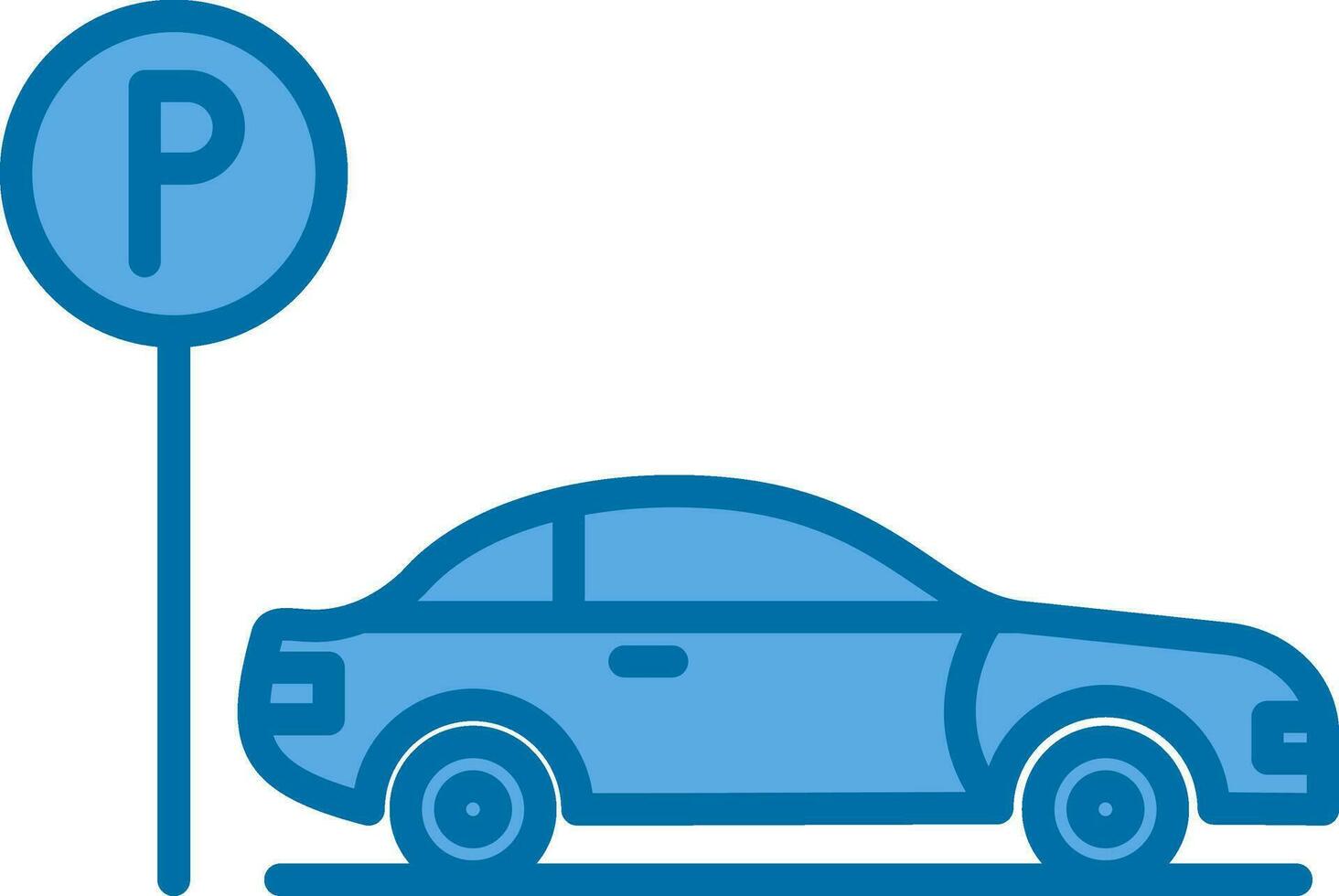 conception d'icône de vecteur de stationnement