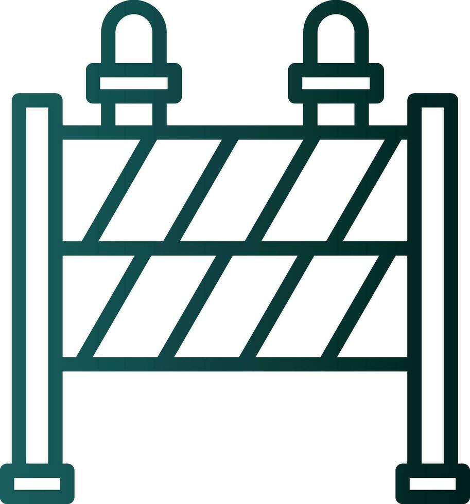 conception d'icône de vecteur de barrière