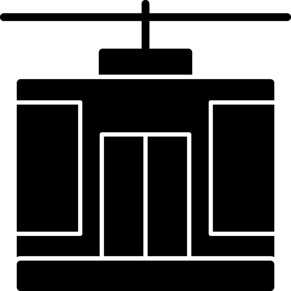 conception d'icône de vecteur de téléphérique