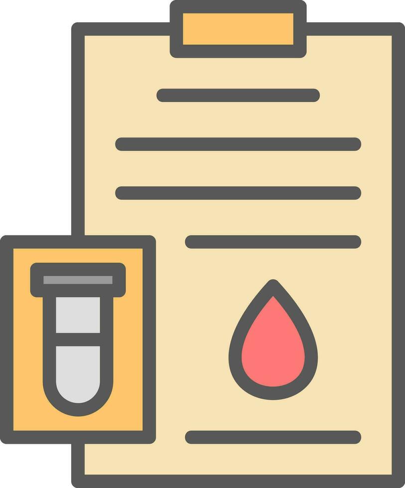 conception d'icône de vecteur de test sanguin
