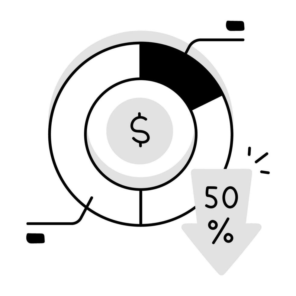 branché Ventes une analyse vecteur