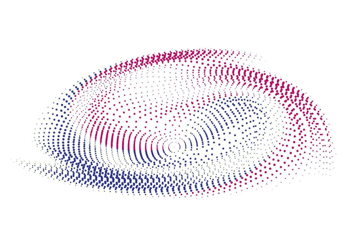 une coloré icône de points sur une blanc arrière-plan, une vague de coloré points sur une blanc arrière-plan, une coloré de cercle abstrait le escargot avec des points, une coloré abstrait conception avec des points, une cmyk vecteur