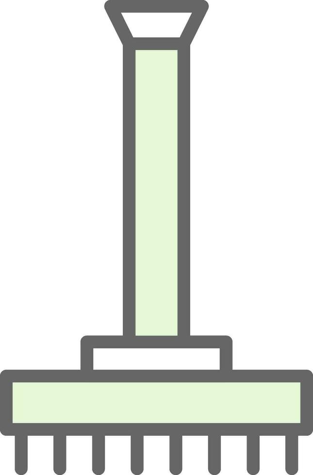 conception d'icône de vecteur de râteau