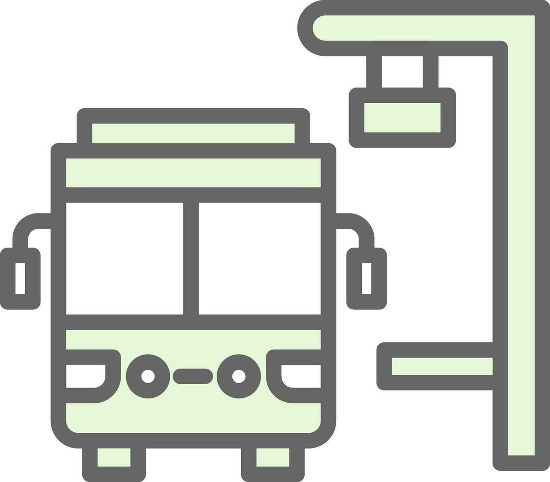 autobus Arrêtez vecteur icône conception