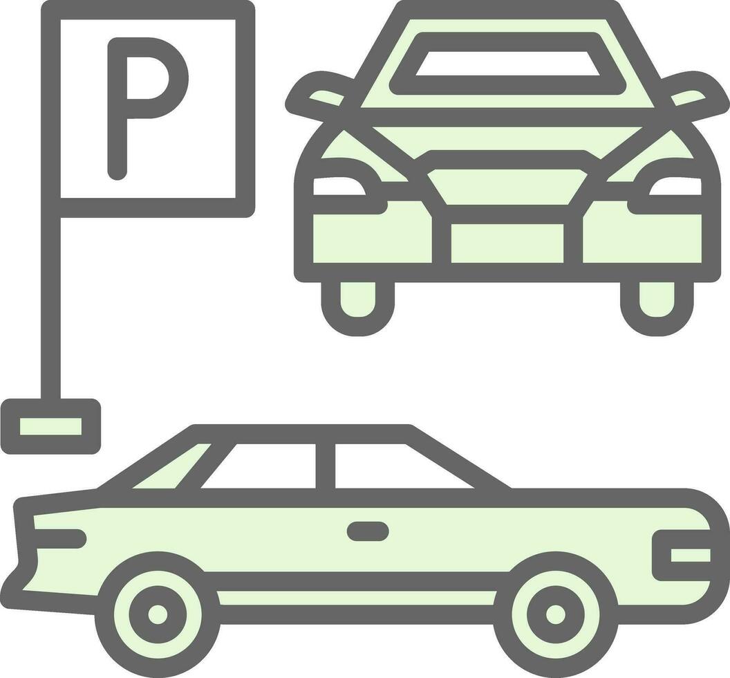 conception d'icône de vecteur de stationnement