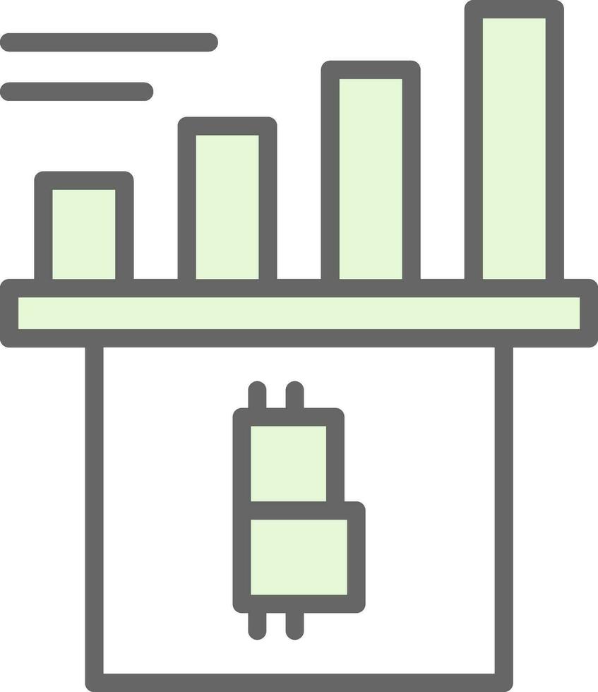 crypto-monnaie croissance en haut vecteur icône conception