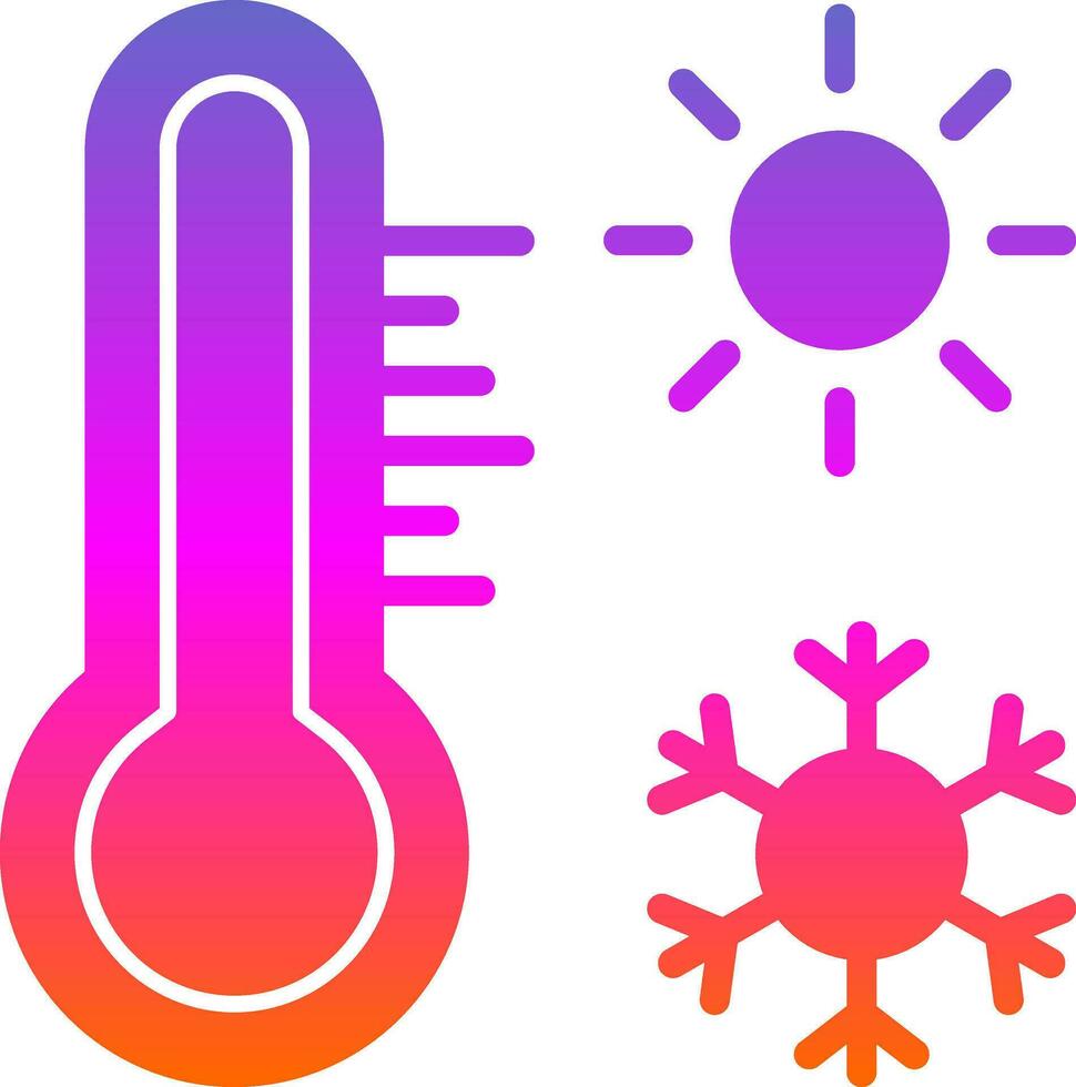 conception d'icône de vecteur de thermomètre