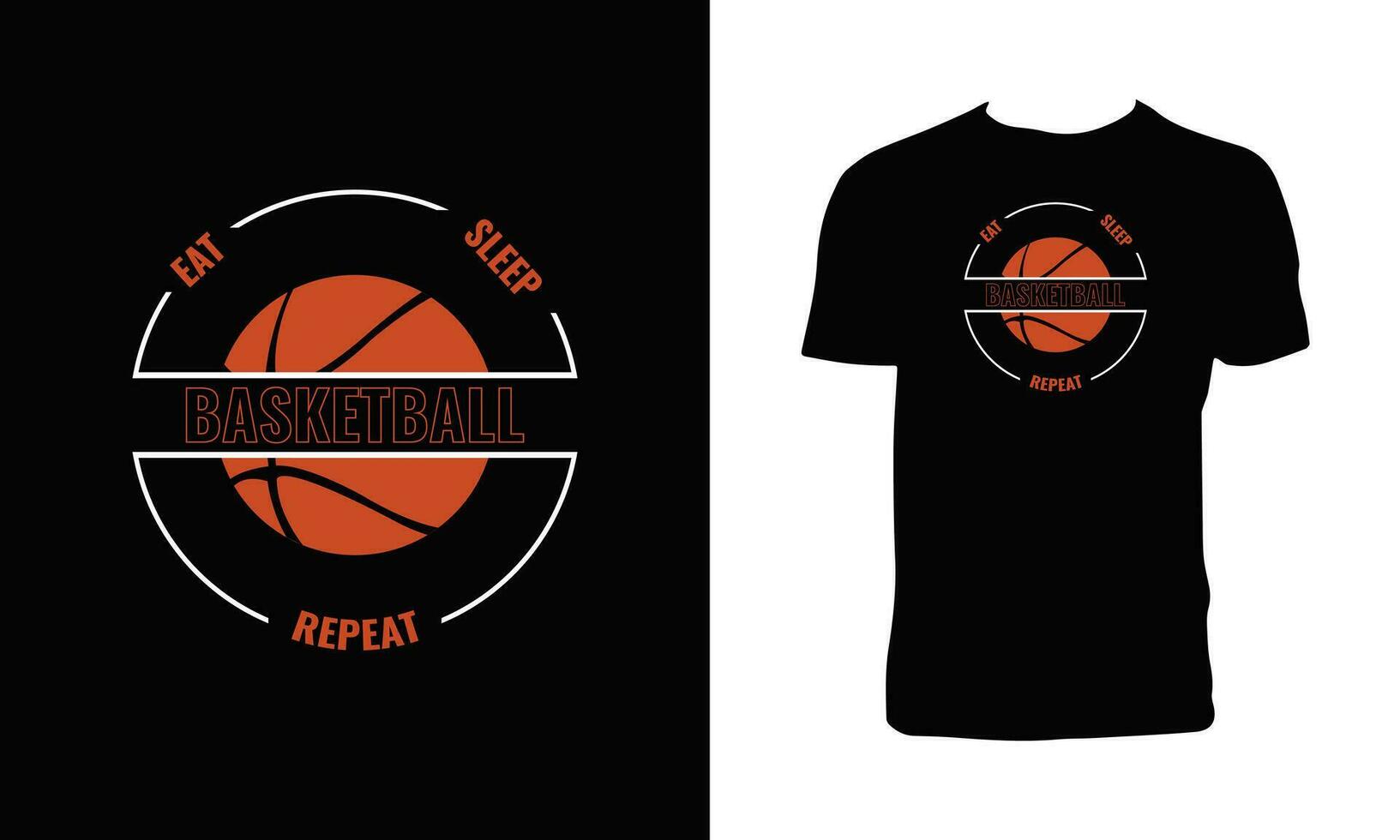 conception de t-shirt de vecteur de basket-ball