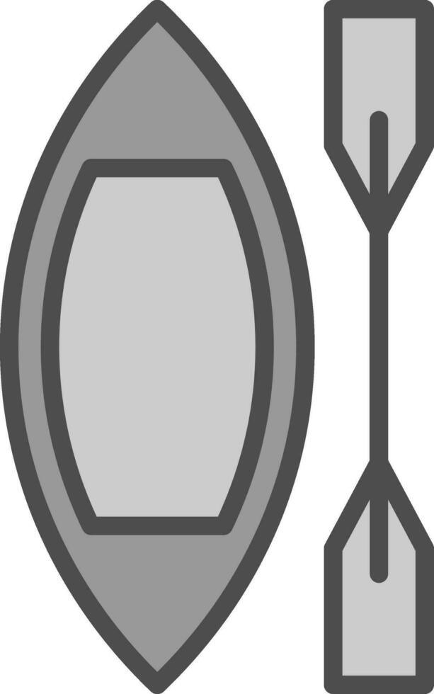 conception d'icône de vecteur de canoë