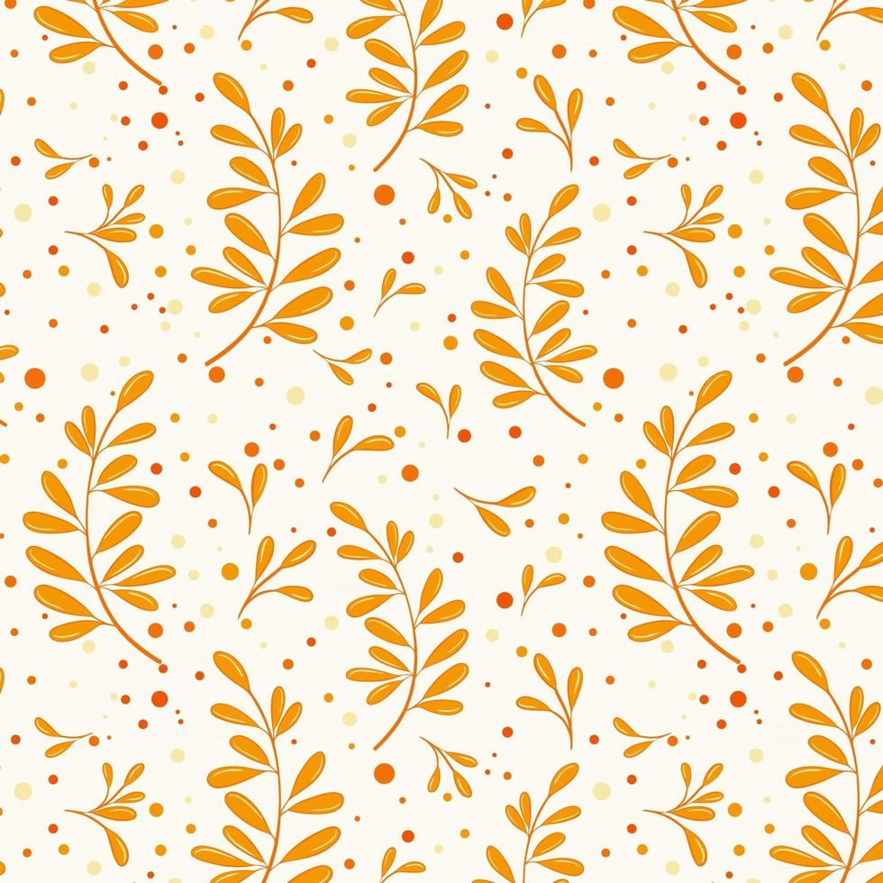 modèle d'automne avec des feuilles vector illustration