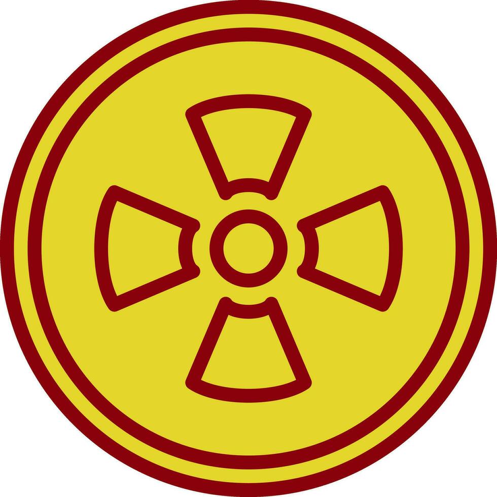 conception d'icône de vecteur radioactif