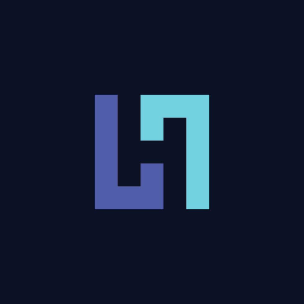 initiales h logo conception. initiale lettre logo. innovant haute technologie logo modèle vecteur