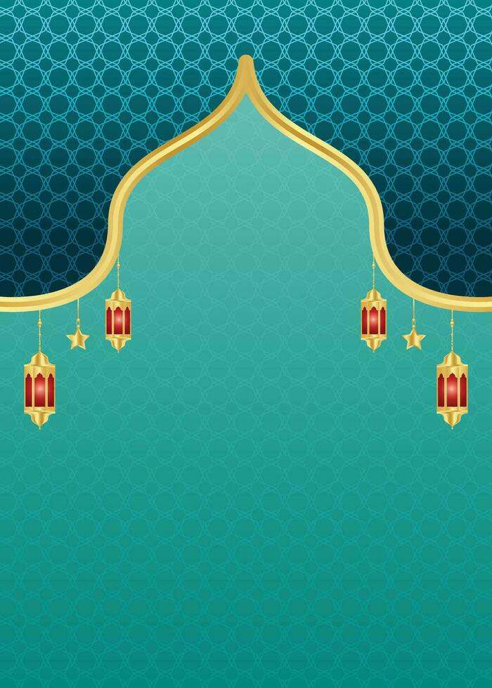 islamique Contexte Ramadan kareem arabe Cadre eid mubarak prospectus affiche vecteur