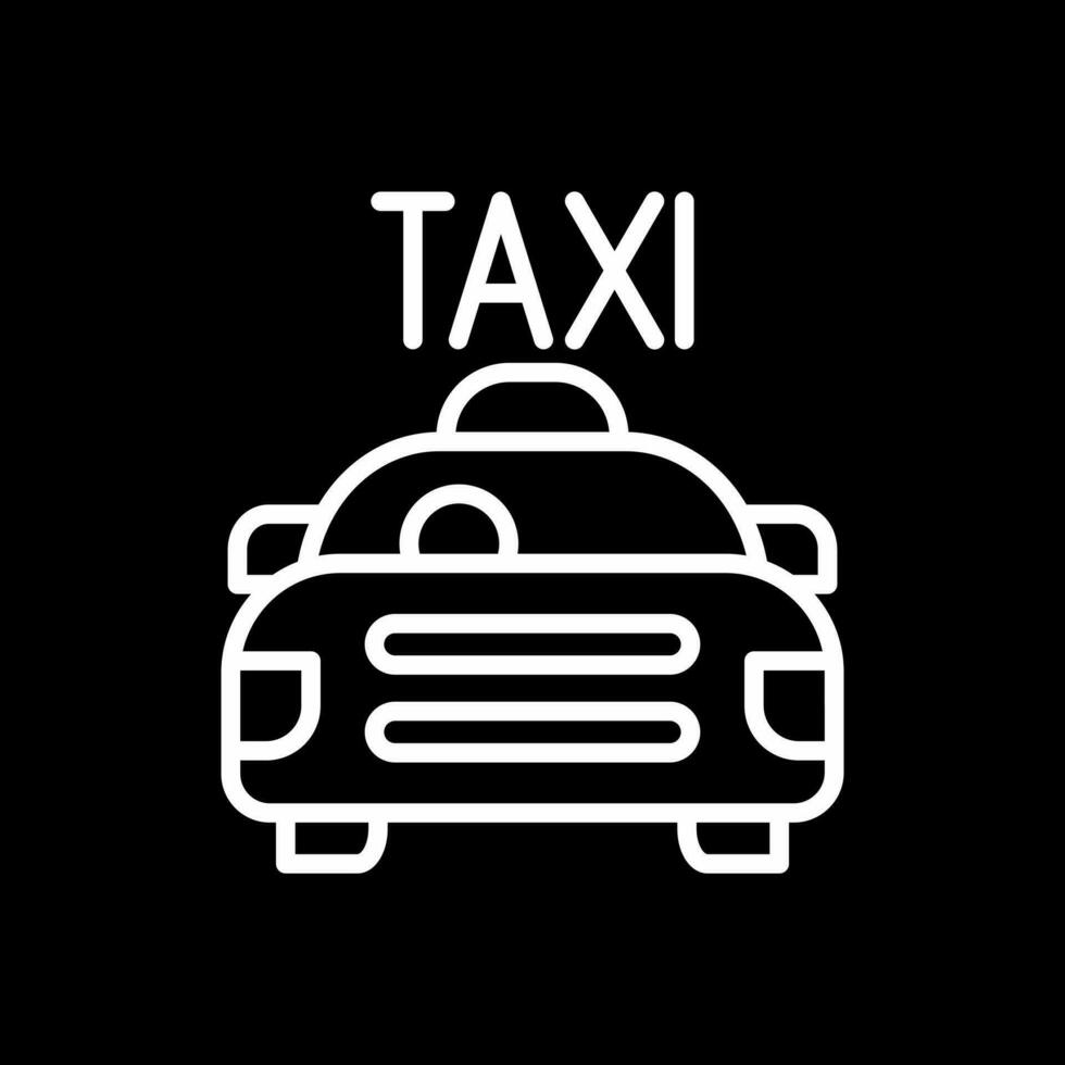 conception d'icône de vecteur de taxi