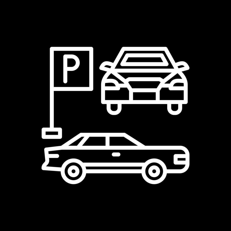 conception d'icône de vecteur de stationnement