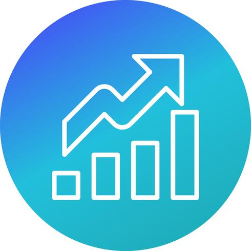 Icône de vecteur de croissance