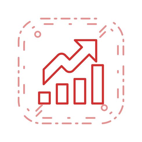 Icône de vecteur de croissance