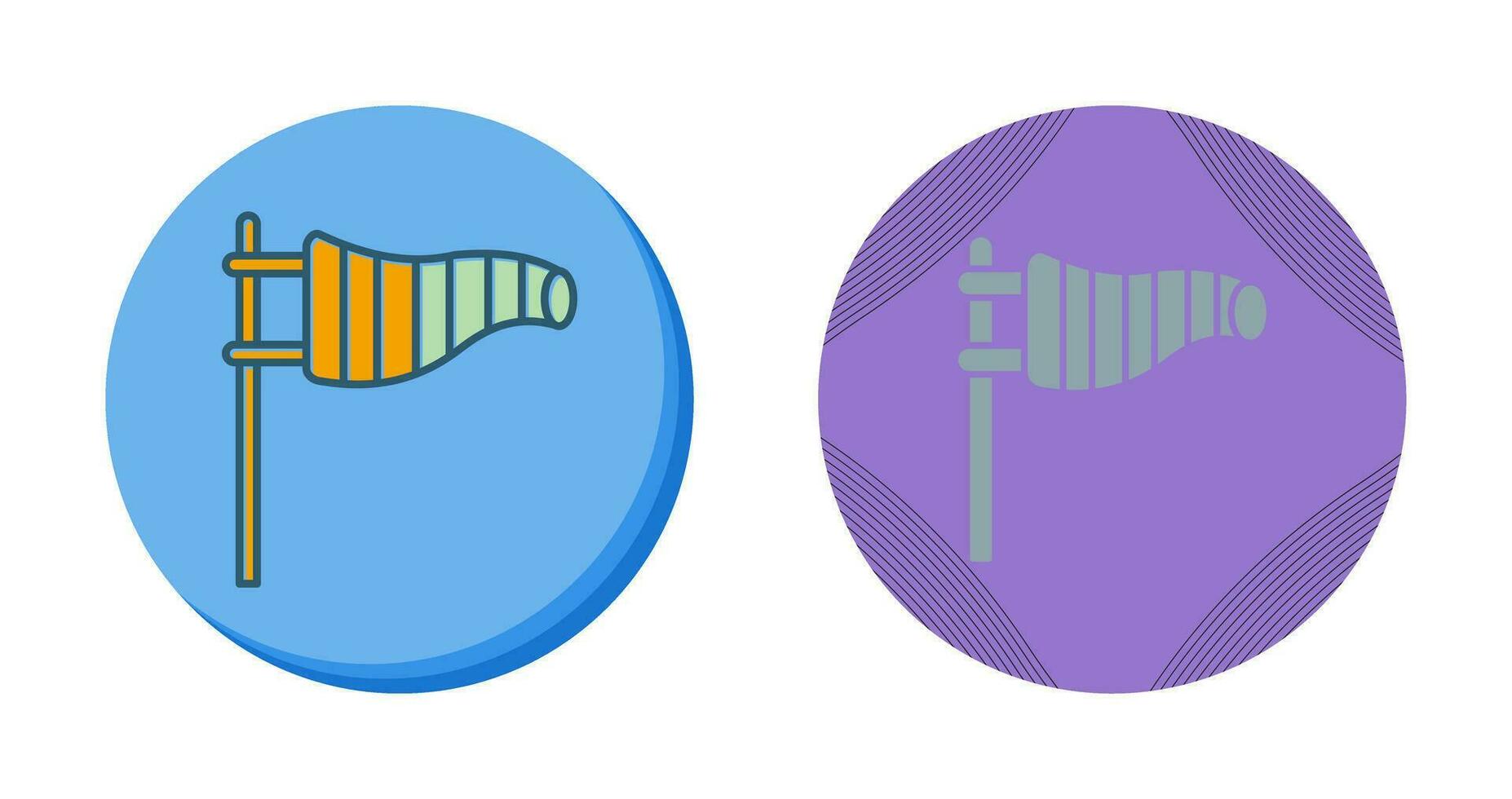 icône de vecteur de signe de vent
