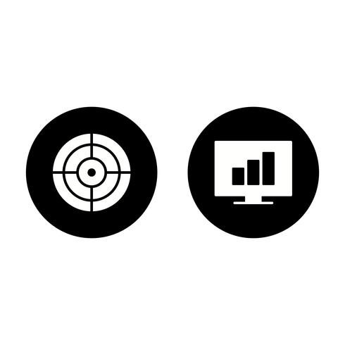 Ensemble d&#39;icônes d&#39;optimisation de moteur de recherche vecteur référencement