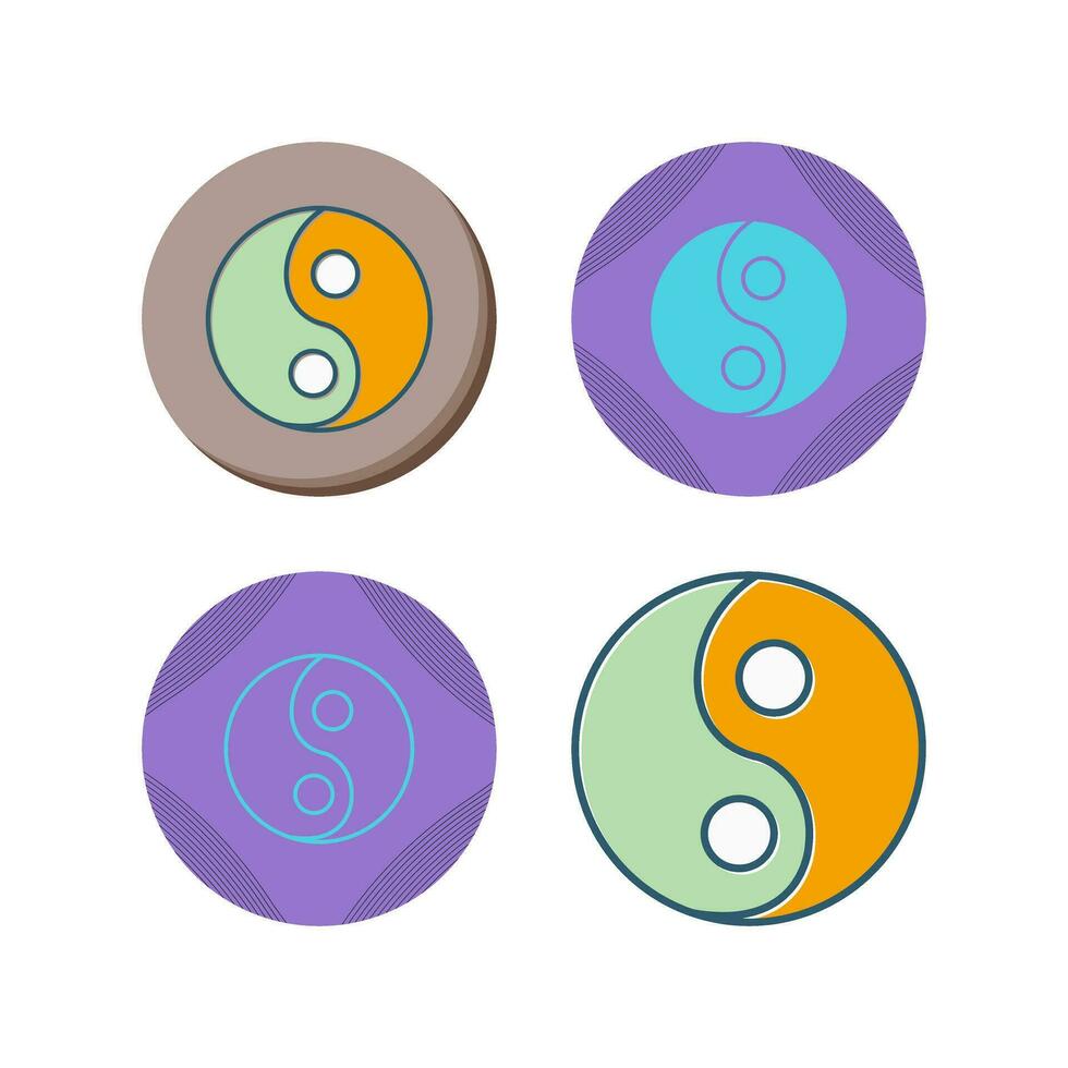 icône de vecteur yin yang