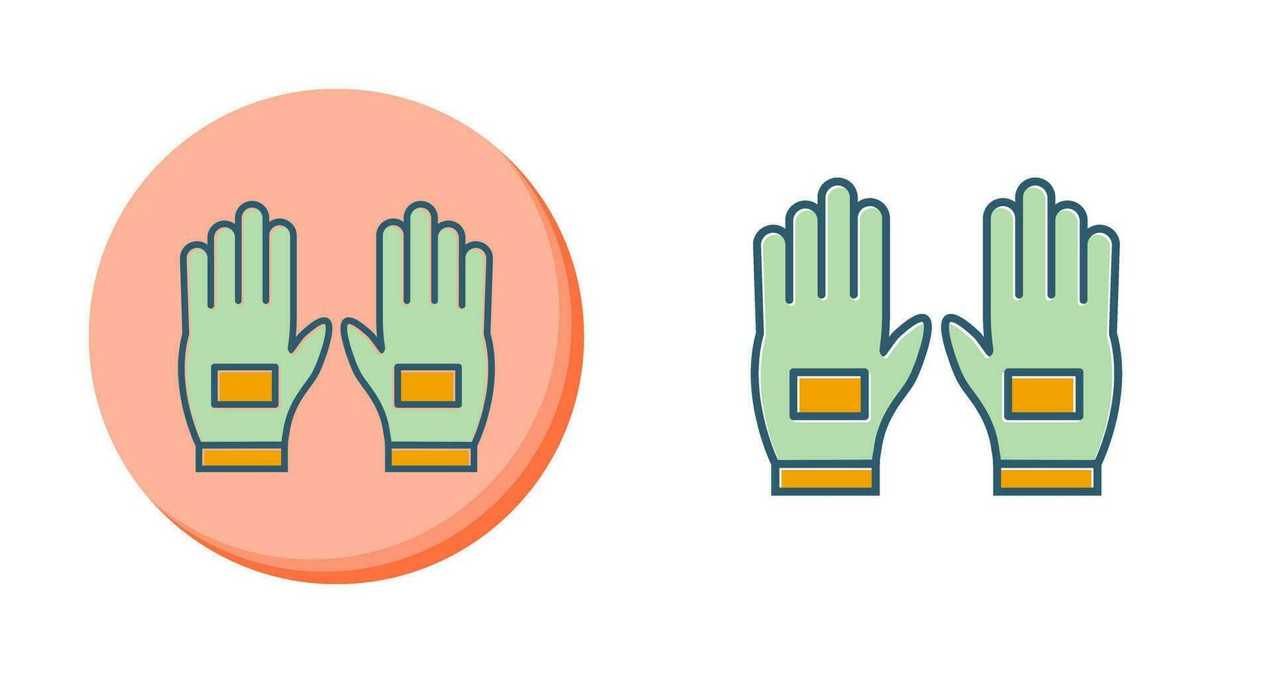 icône de vecteur de paire de gants