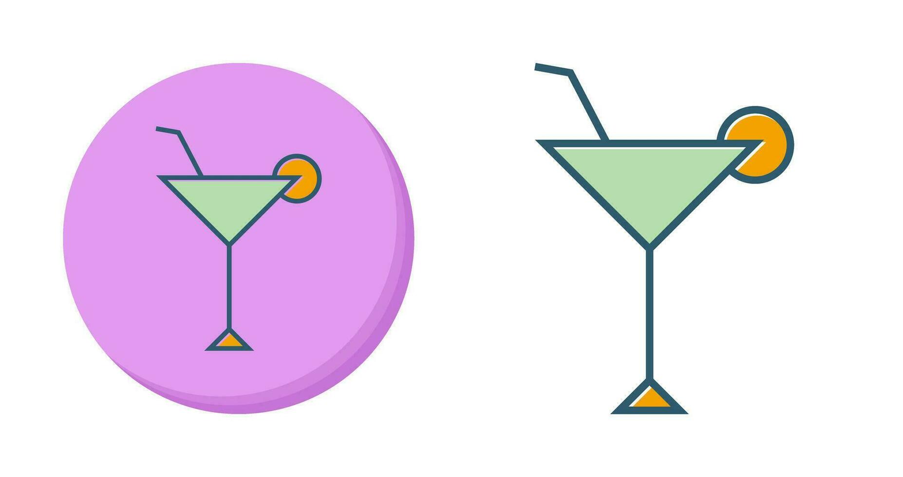 icône de vecteur de verre à cocktail