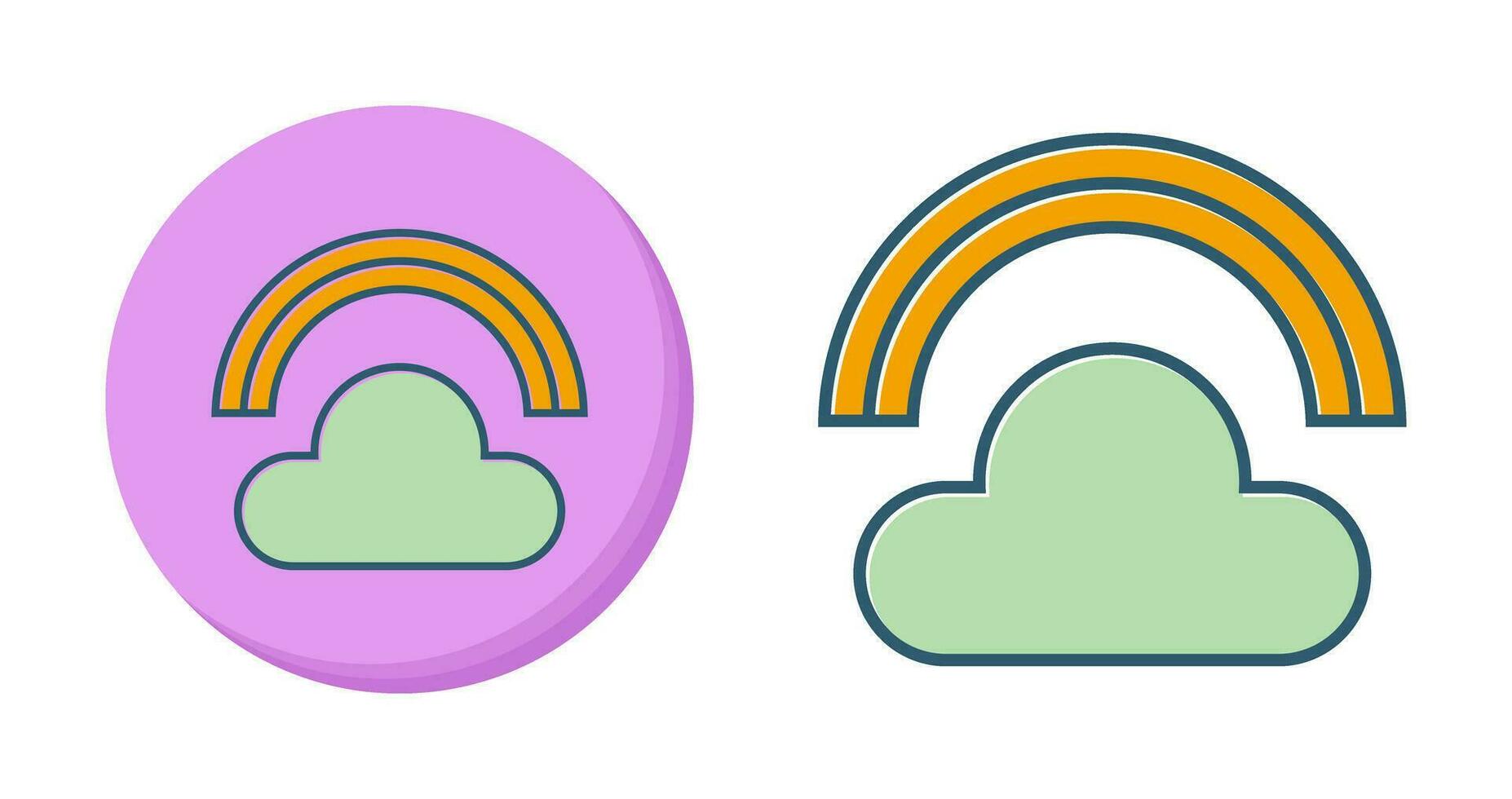 icône de vecteur arc-en-ciel